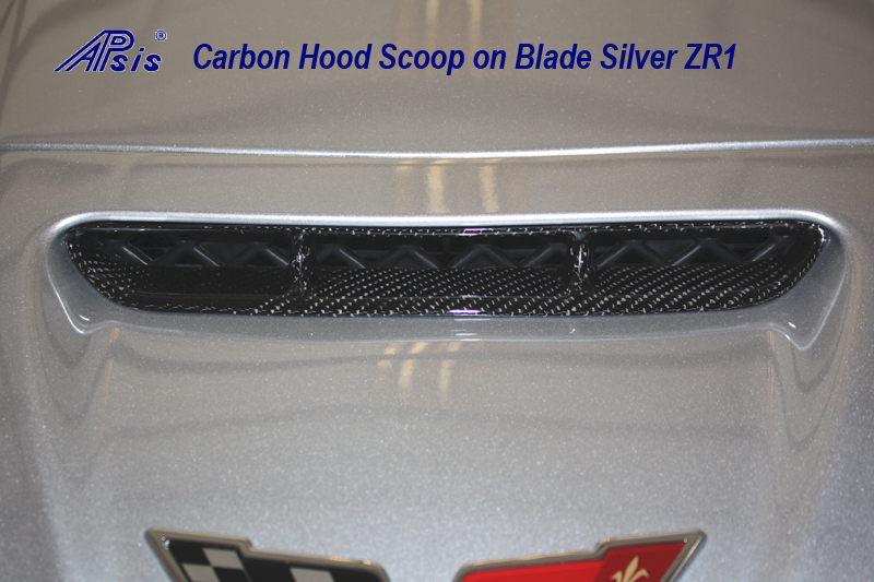 Real Carbon Fiber, C6 Z06 Corvette Hood Scoop, for Z06, Grand Sport, ZR1
